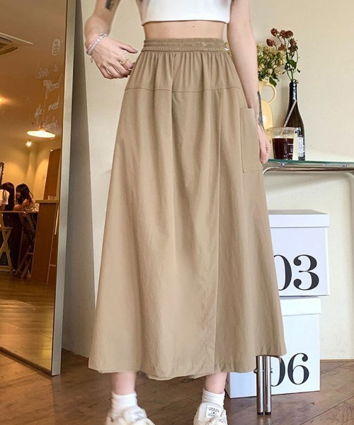 SallyLunn(サリーラン)の「カジュアルフラップスカート(その他パンツ・レディース・ベージュ/ブラック・MEDIUM/LARGE)」の11枚目の写真