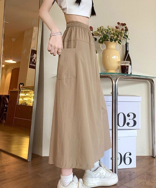 SallyLunn(サリーラン)の「カジュアルフラップスカート(その他パンツ・レディース・ベージュ/ブラック・MEDIUM/LARGE)」の10枚目の写真