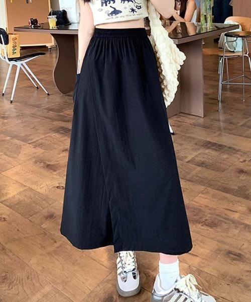SallyLunn(サリーラン)の「カジュアルフラップスカート(その他パンツ・レディース・ベージュ/ブラック・MEDIUM/LARGE)」の6枚目の写真