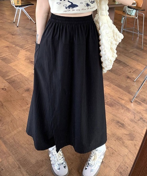 SallyLunn(サリーラン)の「カジュアルフラップスカート(その他パンツ・レディース・ベージュ/ブラック・MEDIUM/LARGE)」の5枚目の写真