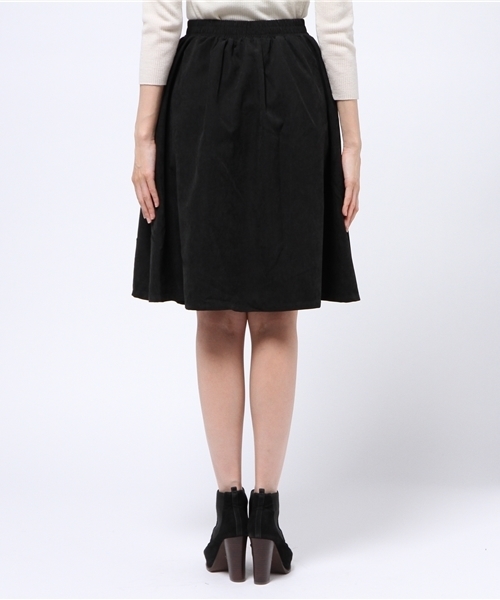 CIAOPANIC（チャオパニック）の「【Ciaopanic】　ピーチ起毛ミドルオードリーSK（スカート・レディース・キャメル/オリーブ/ブラック・FREE）」の8枚目の写真