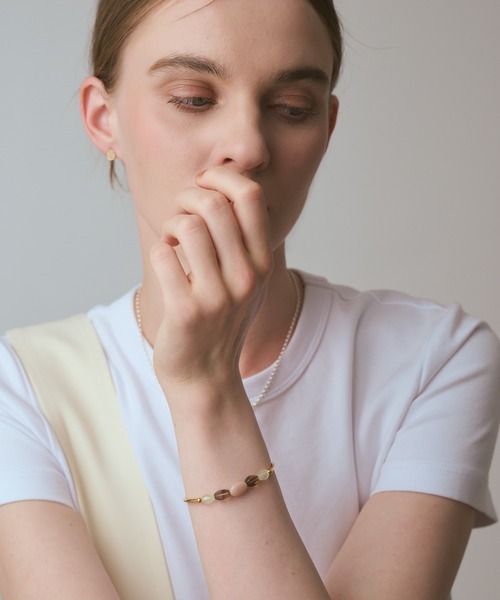 セール】ゴールドマルチストーンブレスレット（ブレスレット）｜agete