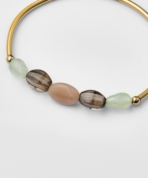 agete ゴールドブルーストーンブレスレット セール】ゴールドマルチストーンブレスレット（ブレスレット）｜agete