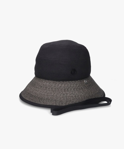 Chapeau d' O（シャポードオー）の「Chapeau d' O  Lineno x Washable Bd Hat / シャポードオー（ハット・レディース・ブラック/ブラウン/ライトベージュ・M/57.5cm）」の5枚目の写真