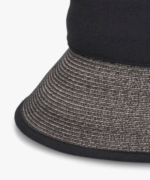 Chapeau d' O（シャポードオー）の「Chapeau d' O  Lineno x Washable Bd Hat / シャポードオー（ハット・レディース・ブラック/ブラウン/ライトベージュ・M/57.5cm）」の11枚目の写真