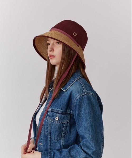 Chapeau d' O（シャポードオー）の「Chapeau d' O  Lineno x Washable Bd Hat / シャポードオー（ハット・レディース・ブラック/ブラウン/ライトベージュ・M/57.5cm）」の18枚目の写真