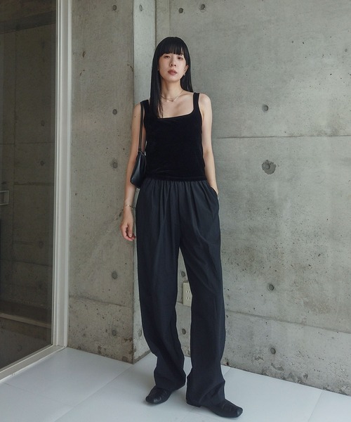 ZOZOMARKET(ゾゾマーケット)の「ZOZOMARKET by RIKA-ツータックライトイージーパンツ(その他パンツ・レディース・ブラック・マルチサイズ)」の11枚目の写真