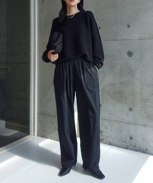 ZOZOMARKET(ゾゾマーケット)の「ZOZOMARKET by RIKA-ツータックライトイージーパンツ(その他パンツ・レディース・ブラック・マルチサイズ)」の19枚目の写真