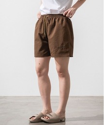 CLASSIC PIPE LINE LOGO SHORTS/サッカー生地ショーツ