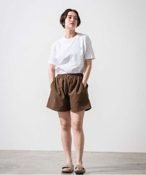 OFFSHORE(オフショア)の「CLASSIC PIPE LINE LOGO SHORTS/サッカー生地ショーツ(その他パンツ・メンズ・ブラウン/オリーブ・S/M/L/XL)」の4枚目の写真