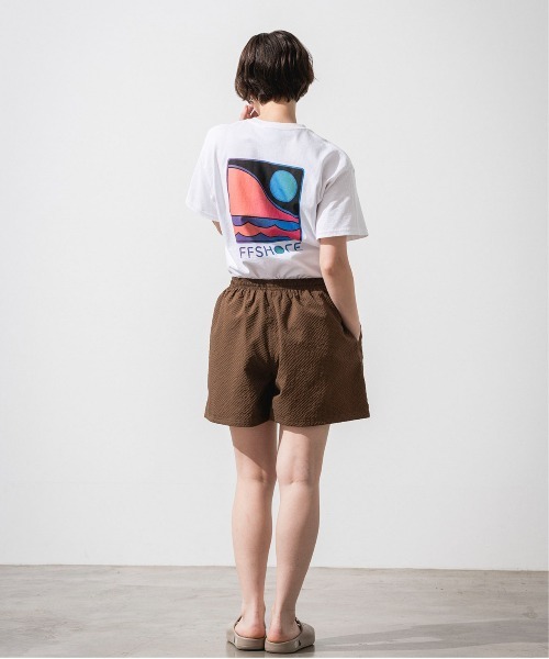OFFSHORE(オフショア)の「CLASSIC PIPE LINE LOGO SHORTS/サッカー生地ショーツ(その他パンツ・メンズ・ブラウン/オリーブ・S/M/L/XL)」の6枚目の写真