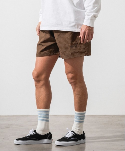 OFFSHORE(オフショア)の「CLASSIC PIPE LINE LOGO SHORTS/サッカー生地ショーツ(その他パンツ・メンズ・ブラウン/オリーブ・S/M/L/XL)」の11枚目の写真