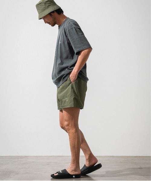 OFFSHORE(オフショア)の「CLASSIC PIPE LINE LOGO SHORTS/サッカー生地ショーツ(その他パンツ・メンズ・ブラウン/オリーブ・S/M/L/XL)」の16枚目の写真