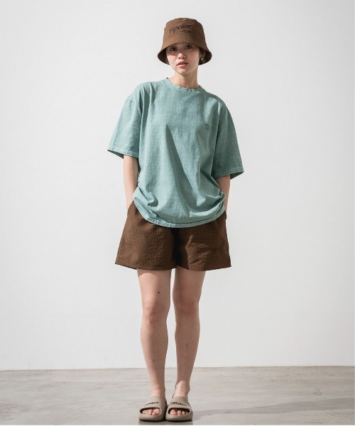 OFFSHORE(オフショア)の「CLASSIC PIPE LINE LOGO SHORTS/サッカー生地ショーツ(その他パンツ・メンズ・ブラウン/オリーブ・S/M/L/XL)」の3枚目の写真