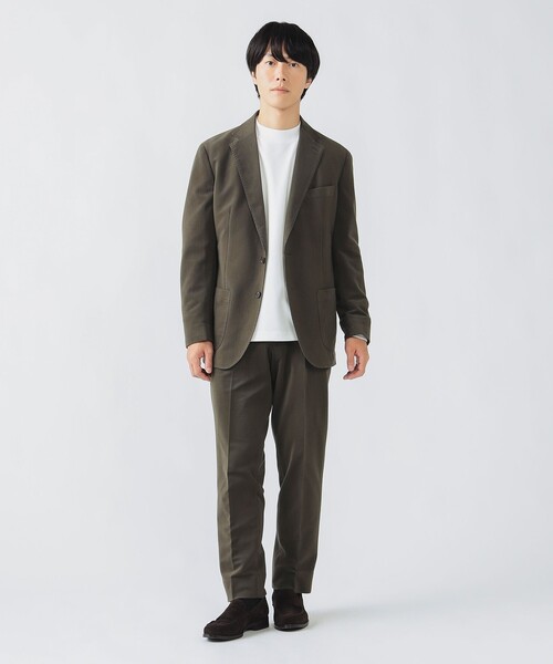 BEAMS HEART（ビームスハート）の「テックコーデュロイ 2ボタン ジャケット 25AW（セットアップ対応）（テーラードジャケット・メンズ・オリーブ/ネイビー・SMALL/MEDIUM/LARGE/X-LARGE）」の4枚目の写真