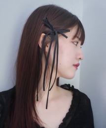 mellowneon（メロウネオン）の「ダブルリボンヘアクリップ（バレッタ/ヘアクリップ）」