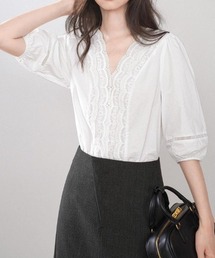 ミッソーニレディースレーストップス♡新品未使用♡① ミニミニストア miniministore レースカットソー切り替え