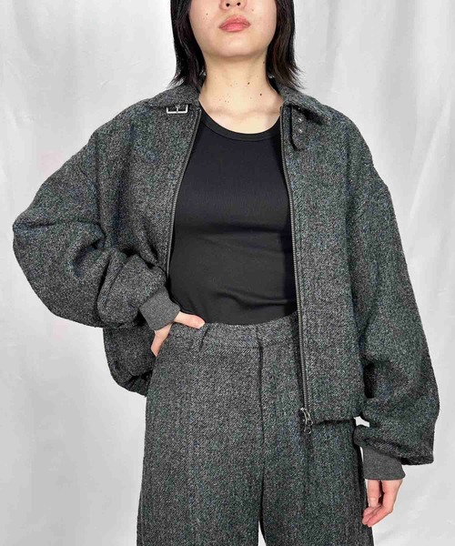 G.V.G.V.（ジーヴィージーヴィー）の「BALOON BLOUSON（ブルゾン・レディース・ブラウン/グレー・ONE SIZE）」の5枚目の写真