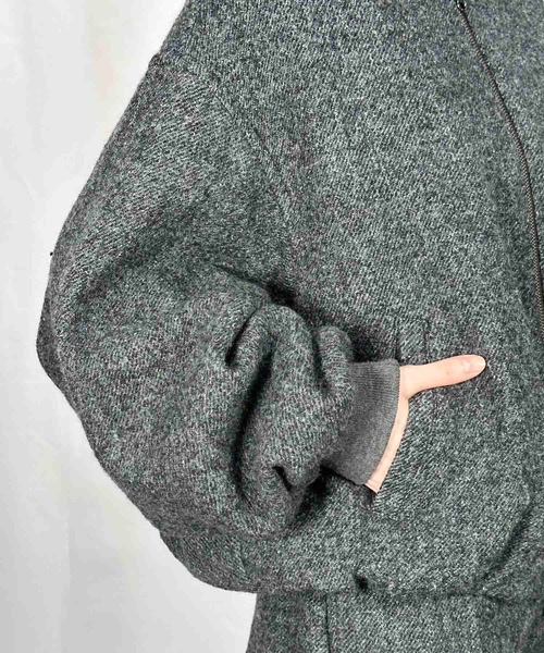 G.V.G.V.（ジーヴィージーヴィー）の「BALOON BLOUSON（ブルゾン・レディース・ブラウン/グレー・ONE SIZE）」の10枚目の写真