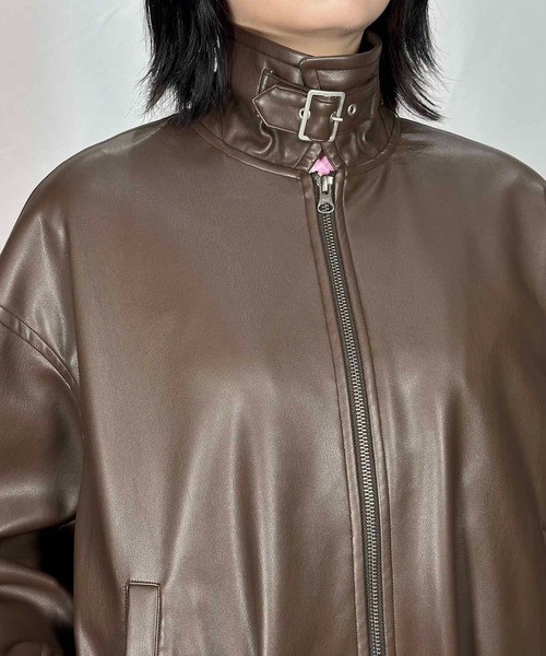 G.V.G.V.（ジーヴィージーヴィー）の「BALOON BLOUSON（ブルゾン・レディース・ブラウン/グレー・ONE SIZE）」の17枚目の写真