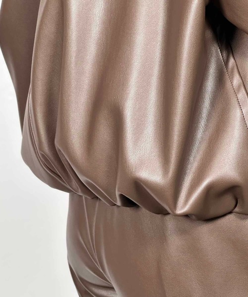 G.V.G.V.（ジーヴィージーヴィー）の「BALOON BLOUSON（ブルゾン・レディース・ブラウン/グレー・ONE SIZE）」の20枚目の写真