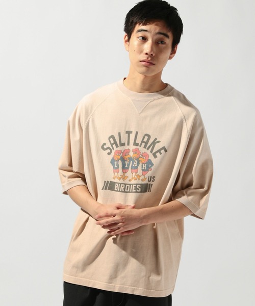 SCREEN STARS / ES BRAQUE/アートTシャツ/M/コットン/ベージュ セール】【SCREEN STARS(スクリーンスターズ)】別注ヴィンテージ