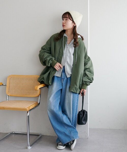 DISCOAT（ディスコート）の「ブラッシングビーニー（ニットキャップ/ビーニー・レディース・アイボリー/ブラック/グレー・FREE）」の18枚目の写真