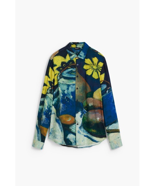 Desigual(デシグアル)の「ボタニカルフォト風プリントシャツ(シャツ/ブラウス・メンズ・ブルー・S/M/L/XL/XXL)」の5枚目の写真