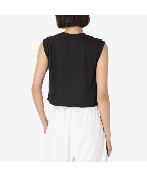 Reebok（リーボック）の「ロゴ トレーニング タンクトップ / MONICA TRAIN CORE BOXY TANK（タンクトップ・レディース・ブラック/パープル・MEDIUM/SMALL）」の4枚目の写真