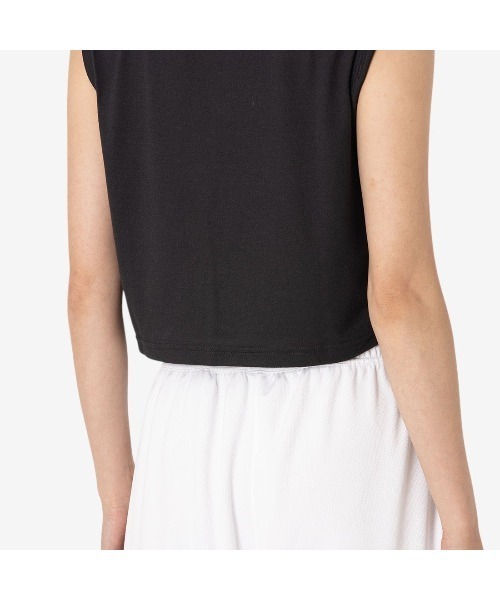 Reebok（リーボック）の「ロゴ トレーニング タンクトップ / MONICA TRAIN CORE BOXY TANK（タンクトップ・レディース・ブラック/パープル・MEDIUM/SMALL）」の7枚目の写真