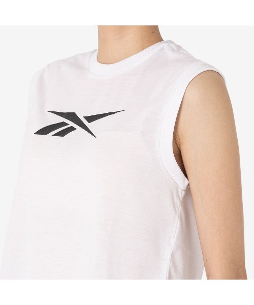 Reebok（リーボック）の「ロゴ トレーニング タンクトップ / MONICA TRAIN CORE BOXY TANK（タンクトップ・レディース・ブラック/パープル・MEDIUM/SMALL）」の15枚目の写真