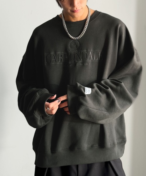 Java(ジャバ)の「《JaVa ジャバコラボ》微配色刺繍の上品ロゴデザイン。刺繍カレッジロゴ裏起毛スウェット(スウェット・レディース・オートミール/チャコール/オフホワイト・LARGE/MEDIUM/X-LARGE/SMALL)」の18枚目の写真