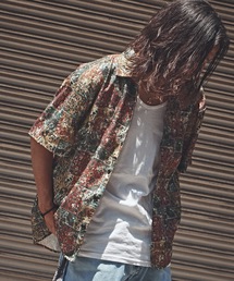 ALL RUNS（オールランズ）の「【50%OFF】ヴィンテージライク ダマスクパターン SS シャツ（シャツ/ブラウス）」