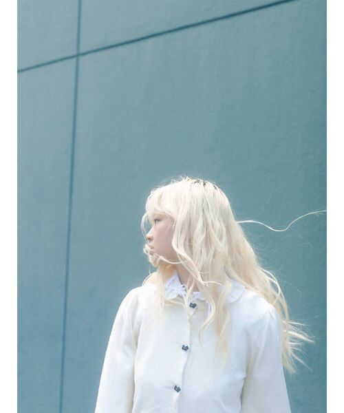 merry jenny（メリージェニー）の「terrier button knit cardigan（カーディガン/ボレロ・レディース・ブラック/アイボリー/レッド・FREE）」の6枚目の写真