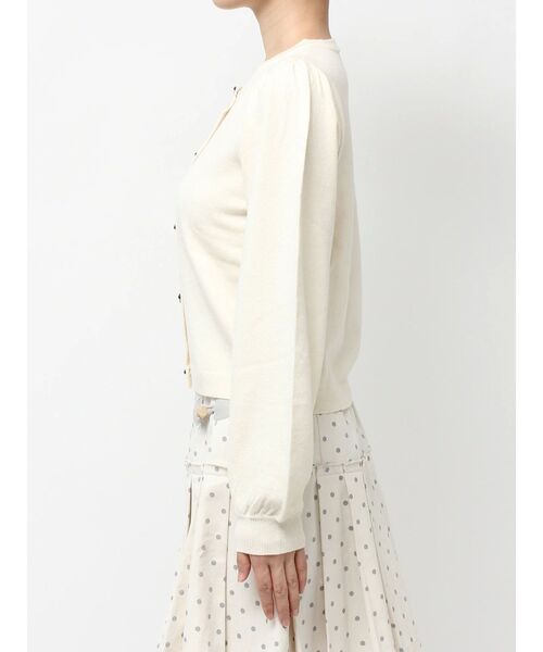 merry jenny（メリージェニー）の「terrier button knit cardigan（カーディガン/ボレロ・レディース・ブラック/アイボリー/レッド・FREE）」の22枚目の写真