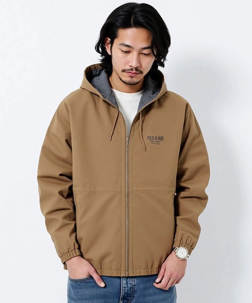 RED KAP(レッドキャップ)の「REDKAP/レッドキャップ ダックフーデットジャケット アメカジ アウター 中綿 ワークジャケット(ブルゾン・メンズ・ブラック/カーキ/ベージュ・L/M/XL)」の9枚目の写真