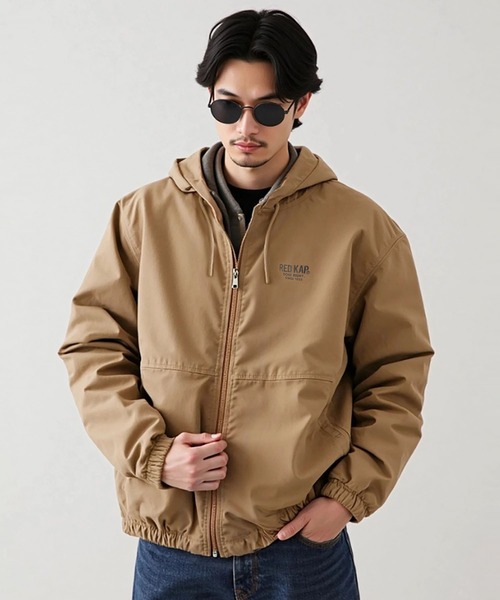 RED KAP(レッドキャップ)の「REDKAP/レッドキャップ ダックフーデットジャケット アメカジ アウター 中綿 ワークジャケット(ブルゾン・メンズ・ブラック/カーキ/ベージュ・L/M/XL)」の10枚目の写真
