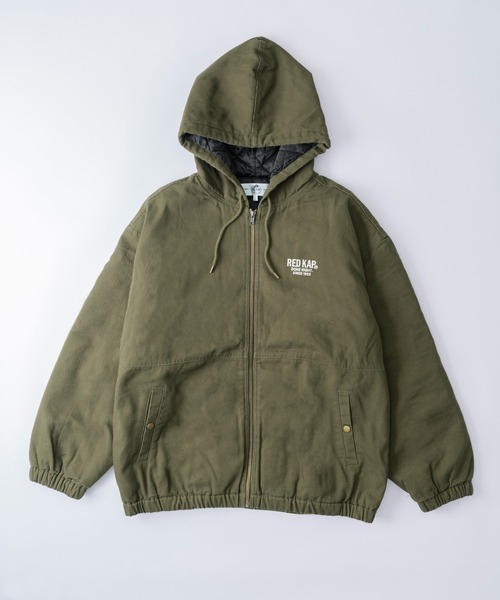 RED KAP(レッドキャップ)の「REDKAP/レッドキャップ ダックフーデットジャケット アメカジ アウター 中綿 ワークジャケット(ブルゾン・メンズ・ブラック/カーキ/ベージュ・L/M/XL)」の20枚目の写真