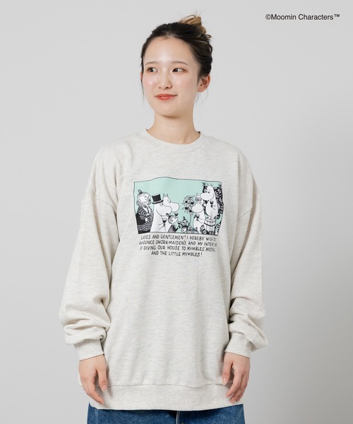 セール】〈ムーミン〉プリント 裏毛トレーナー（スウェット）｜MOOMIN