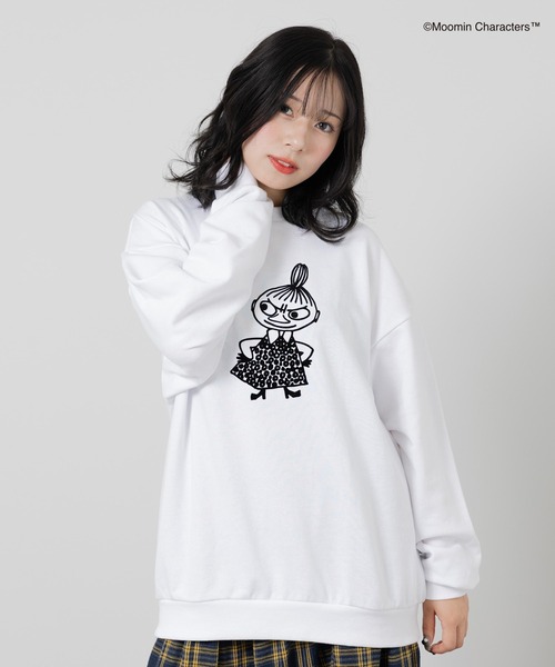 MOOMIN(ムーミン)の「〈ムーミン〉プリント 裏毛トレーナー(スウェット・レディース・ホワイト/オートミール/クリーム・LARGE/MEDIUM)」の6枚目の写真