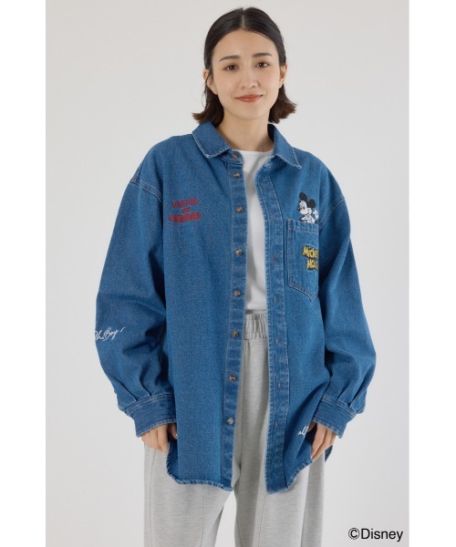 RODEO CROWNS WIDE BOWL ミッキーDENIMシャツ ミッキー）DENIMシャツ（シャツ/ブラウス）｜RODEO CROWNS WIDE BOWL
