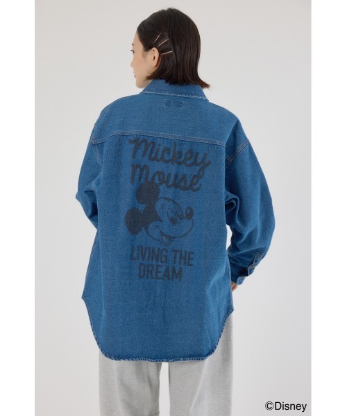 RODEO CROWNS WIDE BOWL（ロデオクラウンズワイドボウル）の「（ミッキー）DENIMシャツ（シャツ/ブラウス・レディース・ダークブラック/ブルー・FREE）」の18枚目の写真