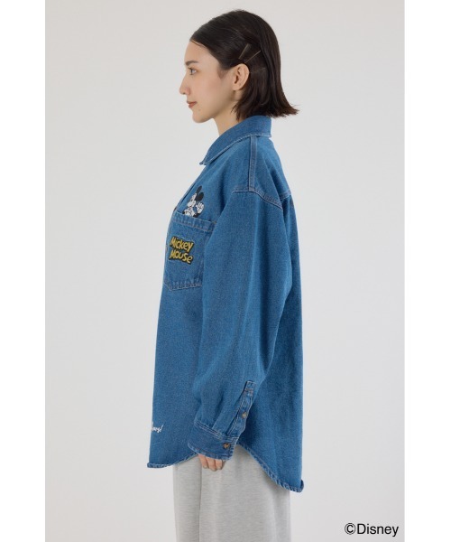 RODEO CROWNS WIDE BOWL ミッキーDENIMシャツ RODEO CROWNS WIDE BOWL | 【UNISEX】（ミッキー）DENIMシャツ