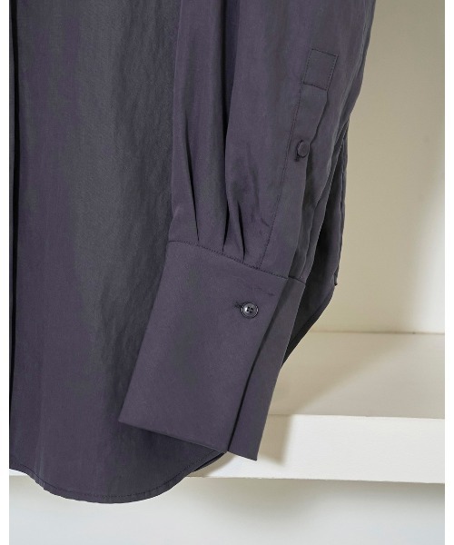TODAYFUL（トゥデイフル）の「【TODAYFUL/トゥデイフル】Sliky Pocket Shirts/シルキーポケットシャツ/秋服（シャツ/ブラウス・レディース・ブラウン/キナリ/ダークインディゴブルー・FREE）」の10枚目の写真