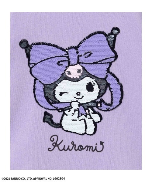 sanrio(サンリオ)の「Sanrio キャラクター スパンコールトレーナー 【キティ シナモロール クロミ】(Tシャツ/カットソー・キッズ・サックスブルー/ラベンダー/オフホワイト・100/110/120/130/140/150/160)」の14枚目の写真