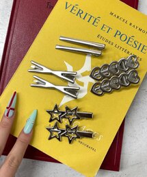 WHO'S WHO gallery（フーズフーギャラリー）の「シルバーヘアクリップセット（バレッタ/ヘアクリップ）」