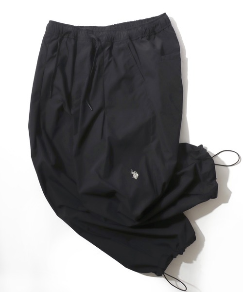 U.S. POLO ASSN.（ユーエスポロアッスン）の「U.S. POLO ASSN./ユーエスポロアッスン 撥水 UVカット ストレッチ ワイド タック バルーンパンツ/イージーパンツ/レディース メンズ（その他パンツ・メンズ・ネイビー/ベージュ/グレー/ブラック・LL/L/M/S）」の5枚目の写真