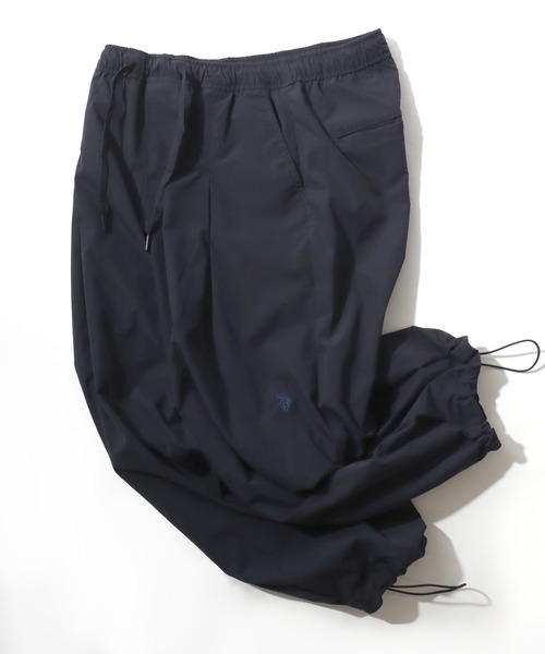 U.S. POLO ASSN.（ユーエスポロアッスン）の「U.S. POLO ASSN./ユーエスポロアッスン 撥水 UVカット ストレッチ ワイド タック バルーンパンツ/イージーパンツ/レディース メンズ（その他パンツ・メンズ・ネイビー/ベージュ/グレー/ブラック・LL/L/M/S）」の8枚目の写真