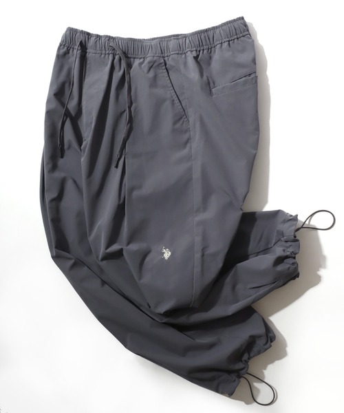 U.S. POLO ASSN.（ユーエスポロアッスン）の「U.S. POLO ASSN./ユーエスポロアッスン 撥水 UVカット ストレッチ ワイド タック バルーンパンツ/イージーパンツ/レディース メンズ（その他パンツ・メンズ・ネイビー/ベージュ/グレー/ブラック・LL/L/M/S）」の6枚目の写真