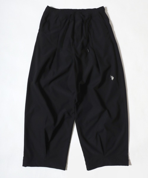 U.S. POLO ASSN.（ユーエスポロアッスン）の「U.S. POLO ASSN./ユーエスポロアッスン 撥水 UVカット ストレッチ ワイド タック バルーンパンツ/イージーパンツ/レディース メンズ（その他パンツ・メンズ・ネイビー/ベージュ/グレー/ブラック・LL/L/M/S）」の9枚目の写真